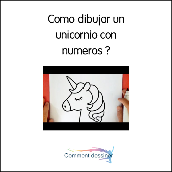 Como dibujar un unicornio con numeros